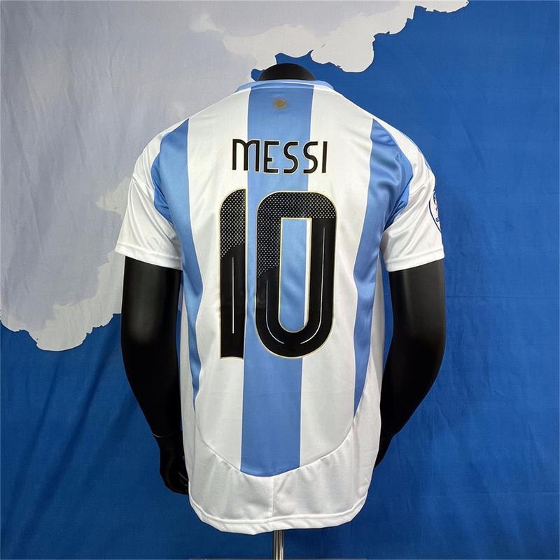 24-25 season new Argentina home Messi No. 10 fan edition classic high quality leisure breathable jersey