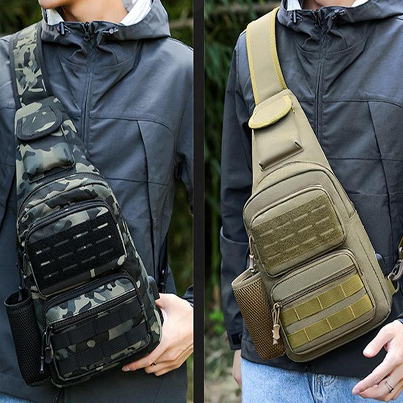 Outdoor Sports Bag, Multi-functional Zipper Chest Bag, Tactical Chest Bag, Casual Bag for Outdoor Sports