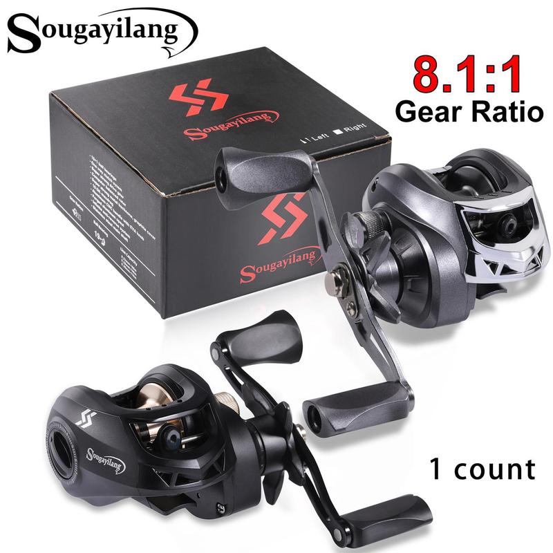 Baitcasting Fishing Reel, 1 Count 19+1 BB 8.1:1 Gear Ratio Ultra-smooth Fishing Reel, Fishing Accessories for Traveling, Beginner Fishing Reel