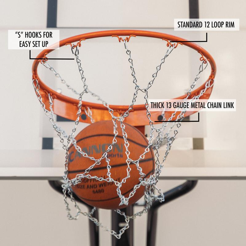 Cannon Sports Chain Basketball Net - Strong and Durable, All-Weather Use