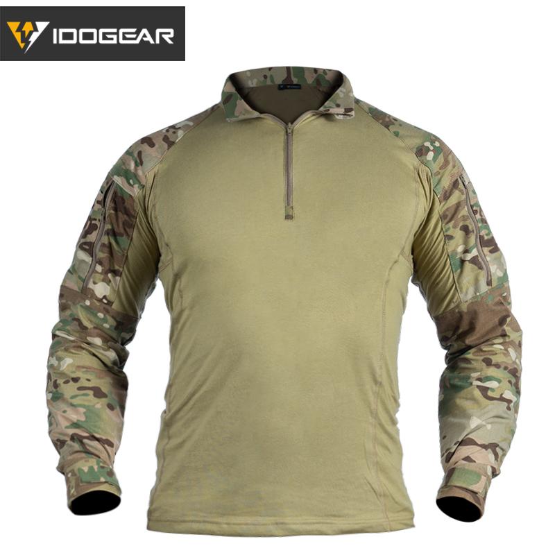 IDOGEAR G4 tactica Shirt With Elbow Pads Tactica Shirt Long-sleeved shirt 3112