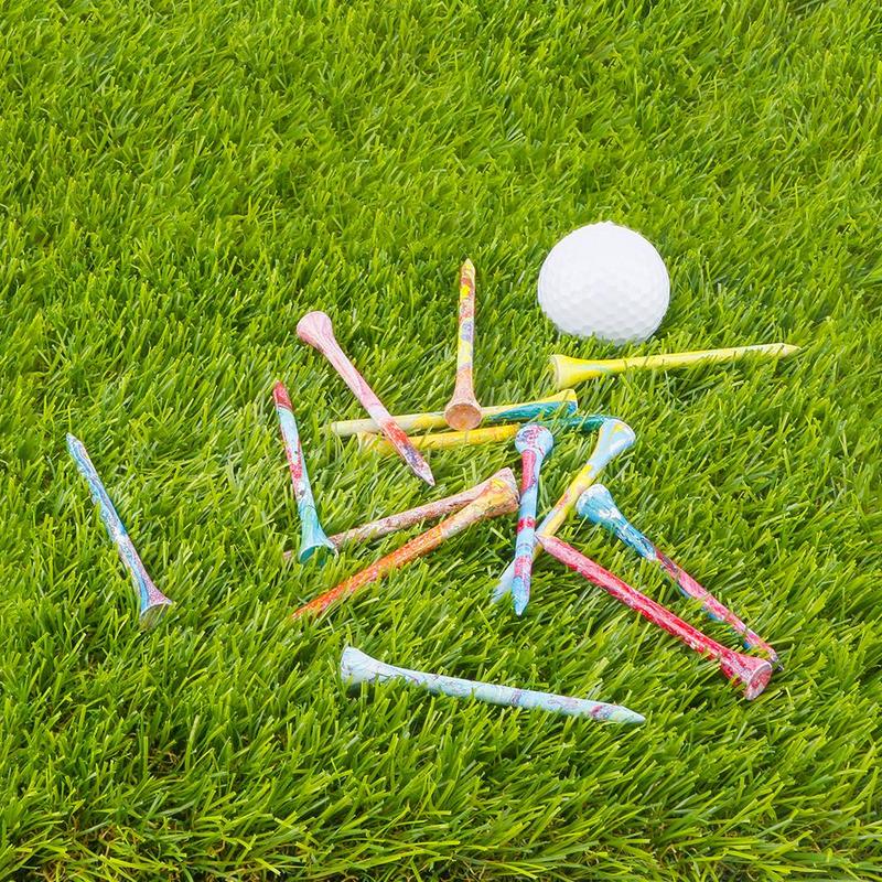 Unbreakable Golf Tee Holder, 50pcs set 70 83mm Colorful Professional Golf Tees, Reduce Friction and Side Spin Golf Tee Accessories, Golf Gifts, Golf Equipment, Golf Accessories, Christmas Gift