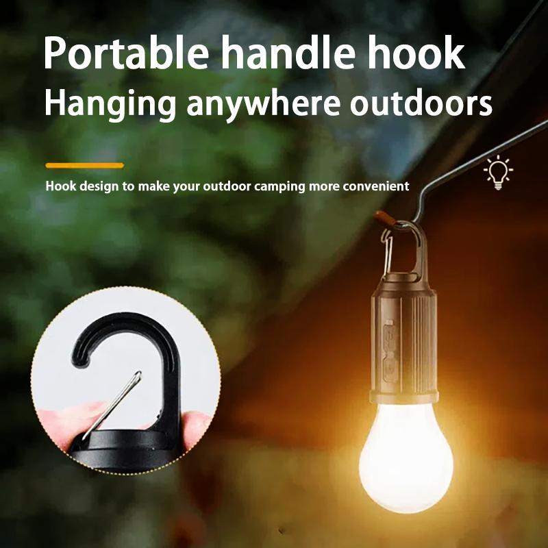 Outdoor Camping Light, Solar Powered Emergency Light, Portable Hook Travel Light, Convenient Hook Stall Travel Light, Camping & Hiking Equipment