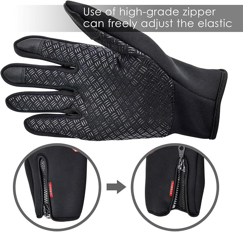 Winter Cycling Gloves for Men Women Cold Weather Thermal Windproof Gel Bike Gloves Touch Screen Touch Screen Touch Screen Touch Screen