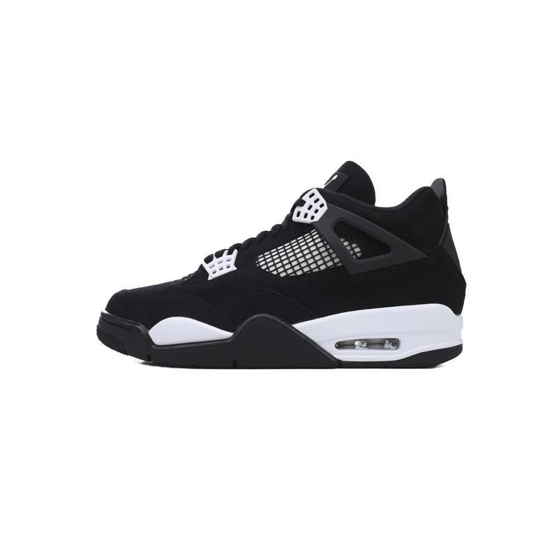 Jordan 4 Winter Hot Black and White Panda Fashion Retro Anti slip Wear resistant Cushioning Versatile Casual Sports Basketball Shoes