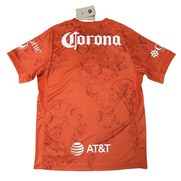 NIKE 2425 Club America Orange Away Short Sleeve Soccer Top Goalkeeper Edition Quick Dry LIGAMX