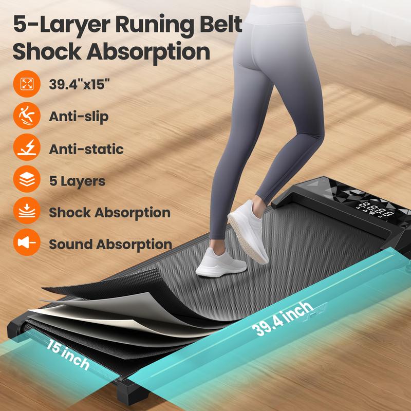 [Black Friday & Cyber Monday]Walking Pad with Incline, 3 in 1 Under Desk Treadmill with 265LBS, Portable Walking Treadmill with Remote Control, LED Display, Mini Walking Jogging Machine for Home Office