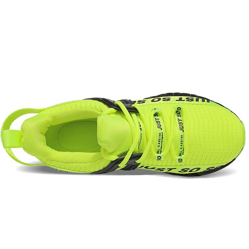 Sneakers For Kids Teenager - Breathable Lace Up Non-Slip Trendy Woven Knit Breathable Blade Type Boys Girls Shoes For Outdoor Running, All Seasons