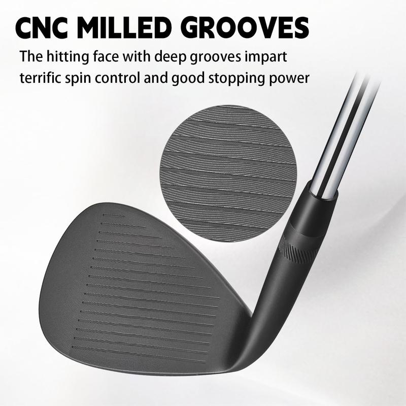 Forged Golf Wedge Set for Men, Milled for More Spin, Easily Escape Bunkers, Right Hand