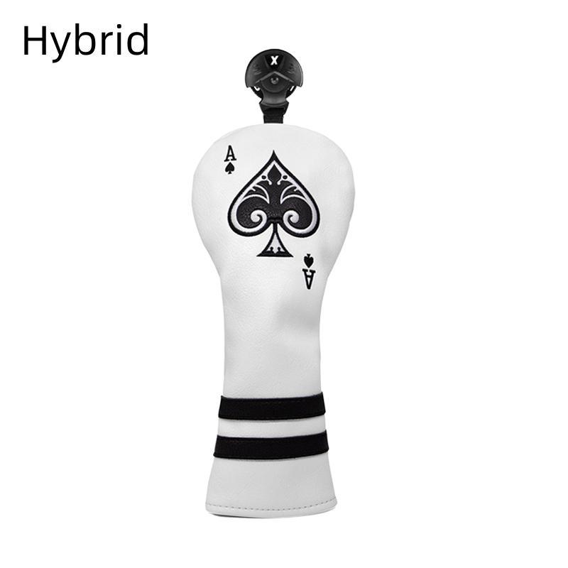 Golf Club Headcover, Spade A for Driver Fairway Hybrid Wood Head Covers, Blade Putter Mallet Putter Covers for Golf Clubs, Iron Clubs Headcover, Golf Accessories 2024