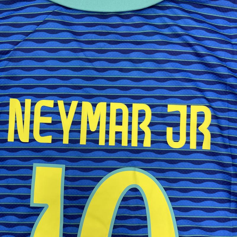 2024 Copa America Brazil Away Jersey 10# Neymar JR Short Sleeve Soccer Jersey