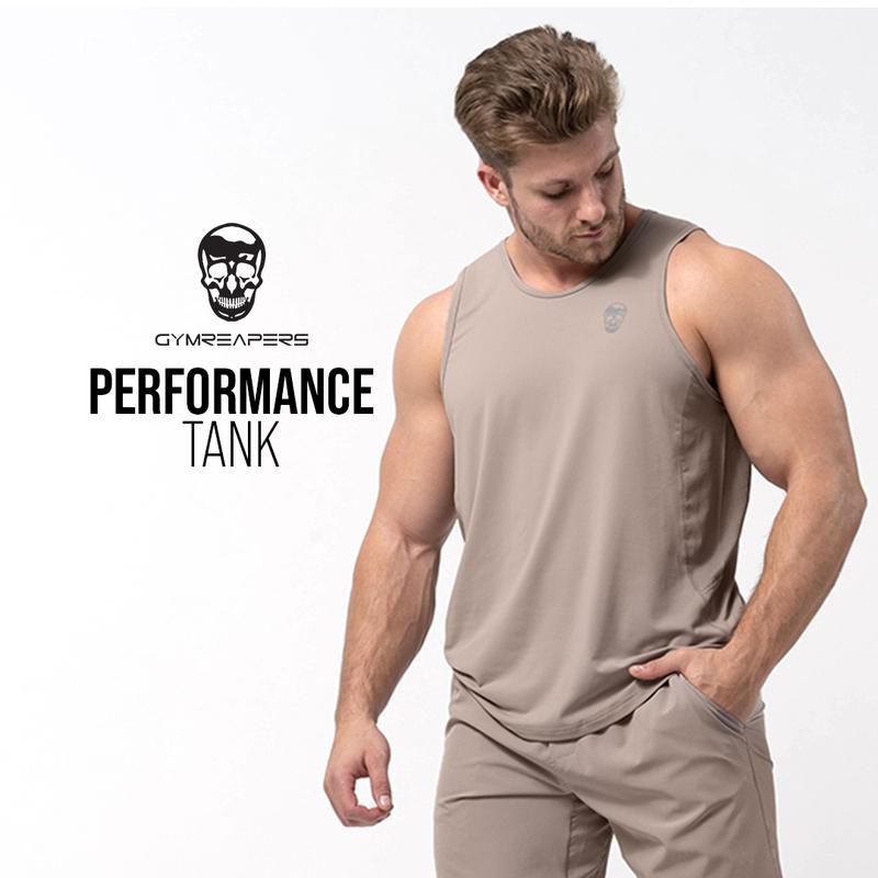 Lightweight Moisture Wicking Men's Performance Tank by Gymreapers