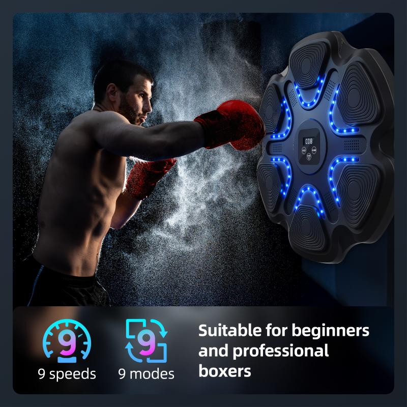 LOVEWE Music Boxing Machine With Boxing Gloves, New Model Music Boxing Machine For Adults, Training Machine With LED Electronic Wall Mounted For Home, Indoor & Gym