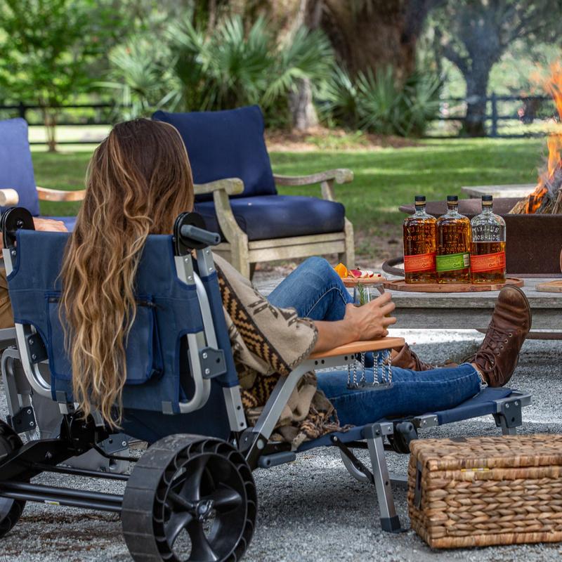 The Wanderr by OME Gear a 5 in 1 Transforming Outdoor Cart Hauler, Higher Chair, Lower Chair, Lounger, Cot - Adjustable, Mostly Assembled, Moveable Armrests, Durable, Sturdy