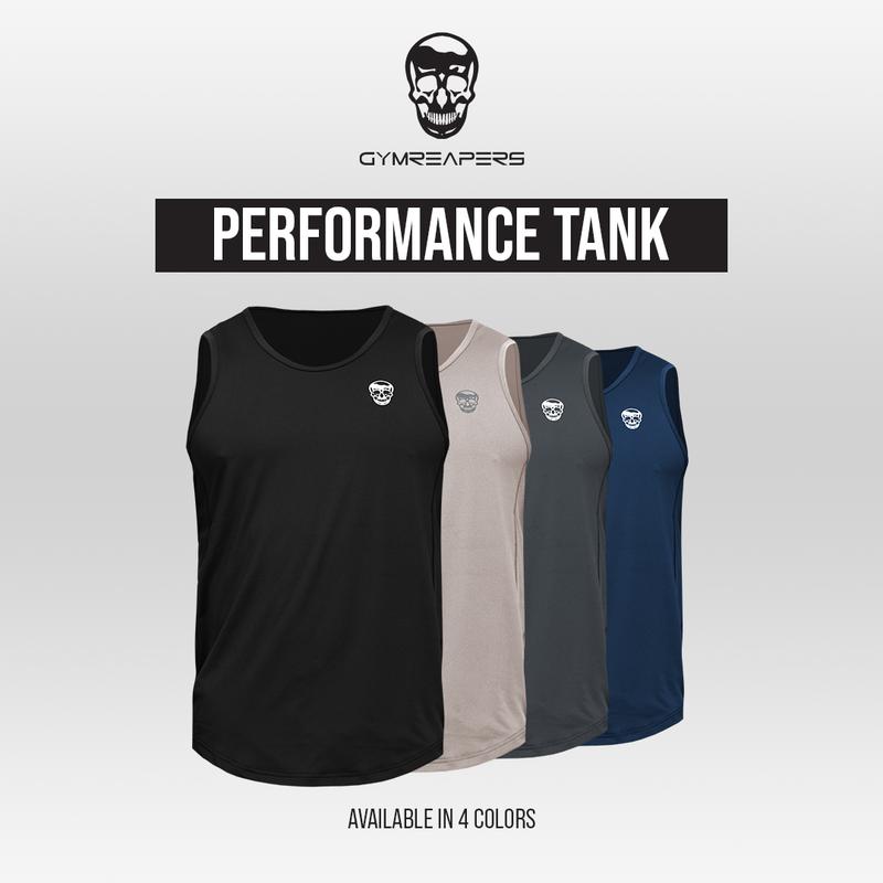 Lightweight Moisture Wicking Men's Performance Tank by Gymreapers