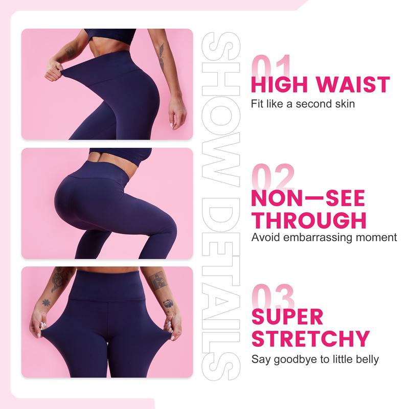 SHOWITTY Leggings for Women -Soft High Waisted Women Yoga Tummy Control Pants Workout Running