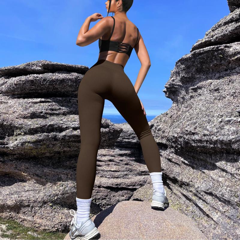 OQQ ladies cross waist tight height elastic leggings Yoga pants sports pants can be worn four seasons