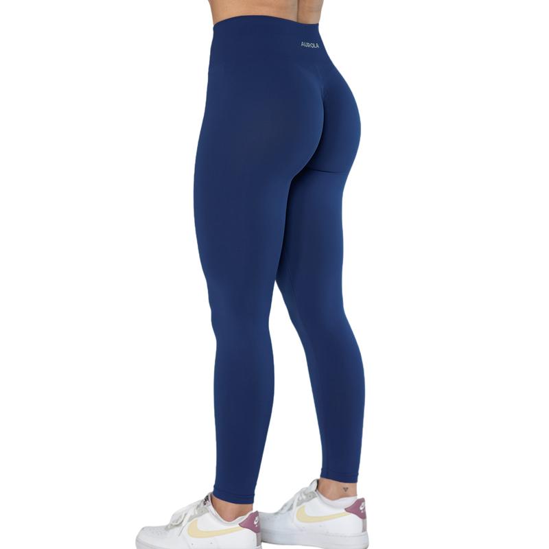 AUROLA  2 Pieces Set Dream Collection Workout Leggings for Women High Waist Seamless Scrunch Athletic Running Gym Fitness Active Pants activewear outdoor