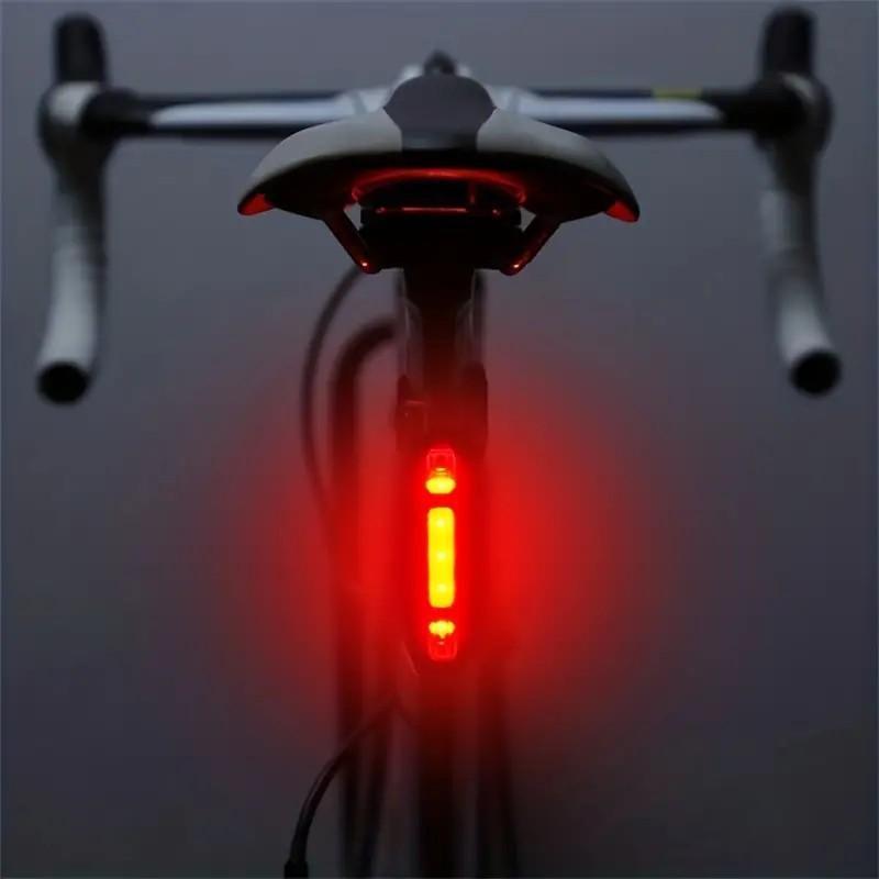 USB Rechargeable Bicycle Rear Light, 4 Modes Bicycle Tail Light, Bicycle Safety Warning Light, Cycling Accessories for Mountain Bike & Road Bike