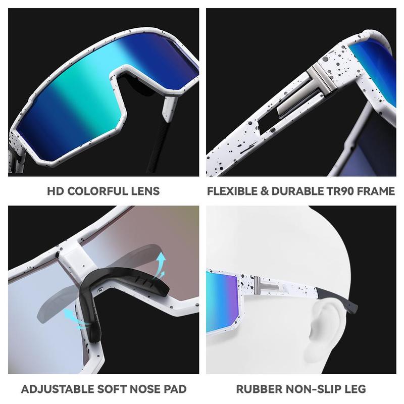 Cycling Goggles, Polarized Outdoor Sports Goggles, Photochromic Sunglasses, Road Mountain Bicycle Riding Protection Goggles