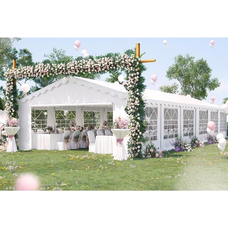 20'X40' Party Tent Heavy Duty Wedding Tent Outdoor Gazebo Event Shelter Canopy with Carry Bags Outdoor Gazebo