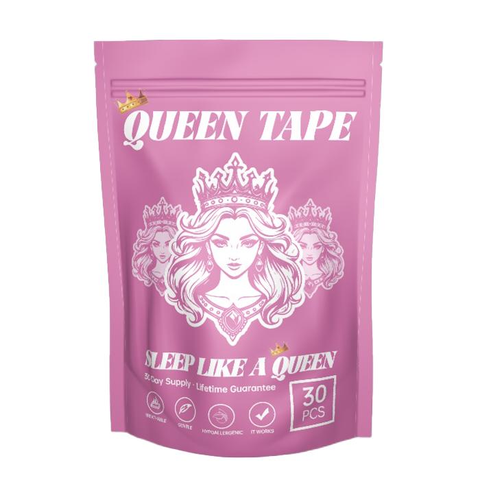 Queen Mouth Tape, for sleep one month supply, mouth tape, pink, gentle, adhesion, 30 Strips, sports accessories,