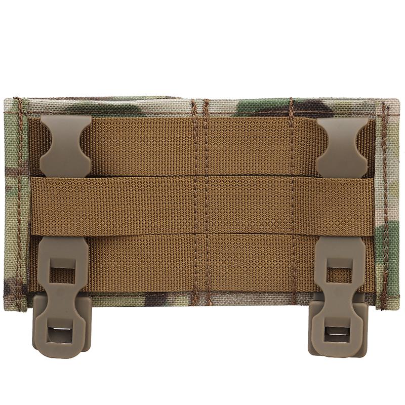 IDOGEAR Tactica Triple Magazine Pouch MOLLE Double 9MM & Single 556 Mag Holder with Hard Insert Carrier Quick Draw MG-F-06