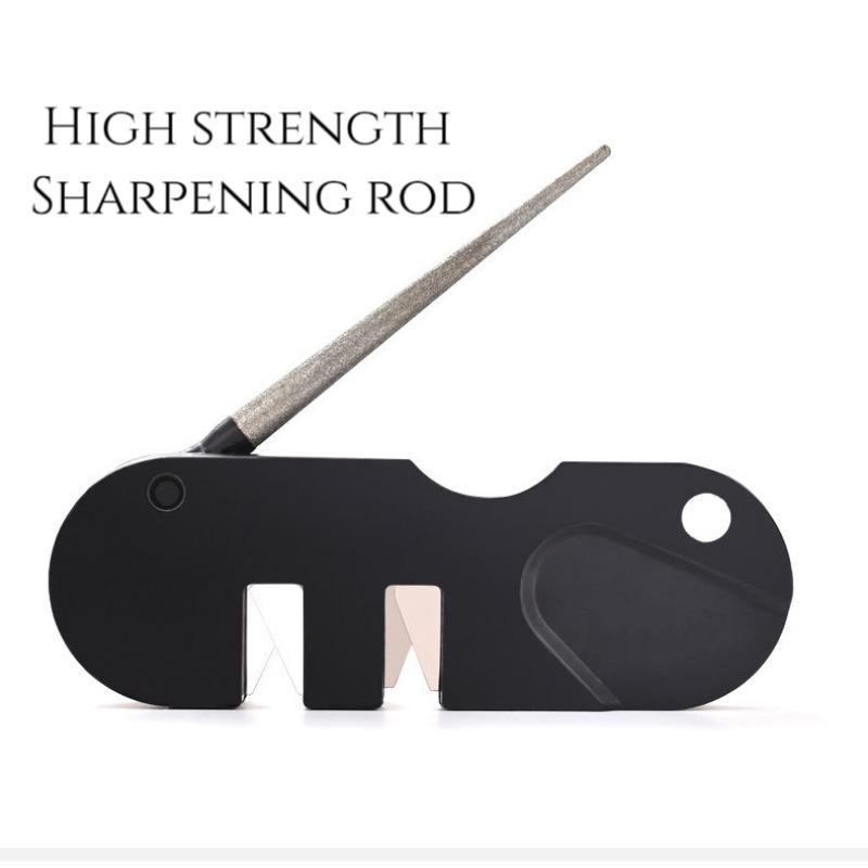 Multifunctional Outdoor Edc Knife Sharpener, Portable Knife Sharpener, Outdoor Camping Knife Sharpener