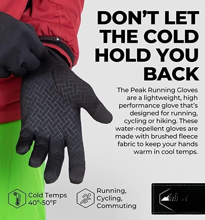 Running Gloves - Touch Screen Ski Glove Liners - Men's Winter Gloves - Glove Liners for Cold Weather