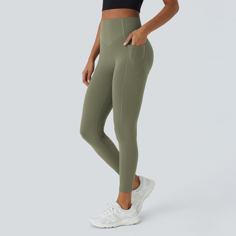 Halara SoCinched High Waisted Butt Lifting Tummy Control Side Pocket Shaping Training UltraSculpt Leggings