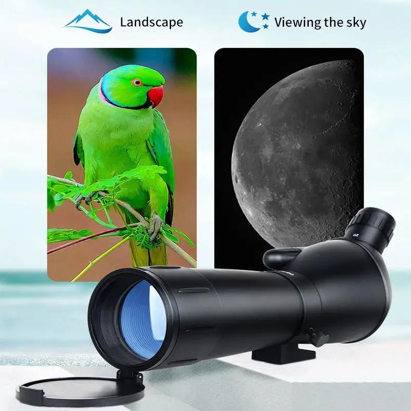 Magnification Telescope, 1 Count Portable Folding Monocular Telescope, Outdoor Camping Telescope for Bird Watching, Travel, Landscape Observation