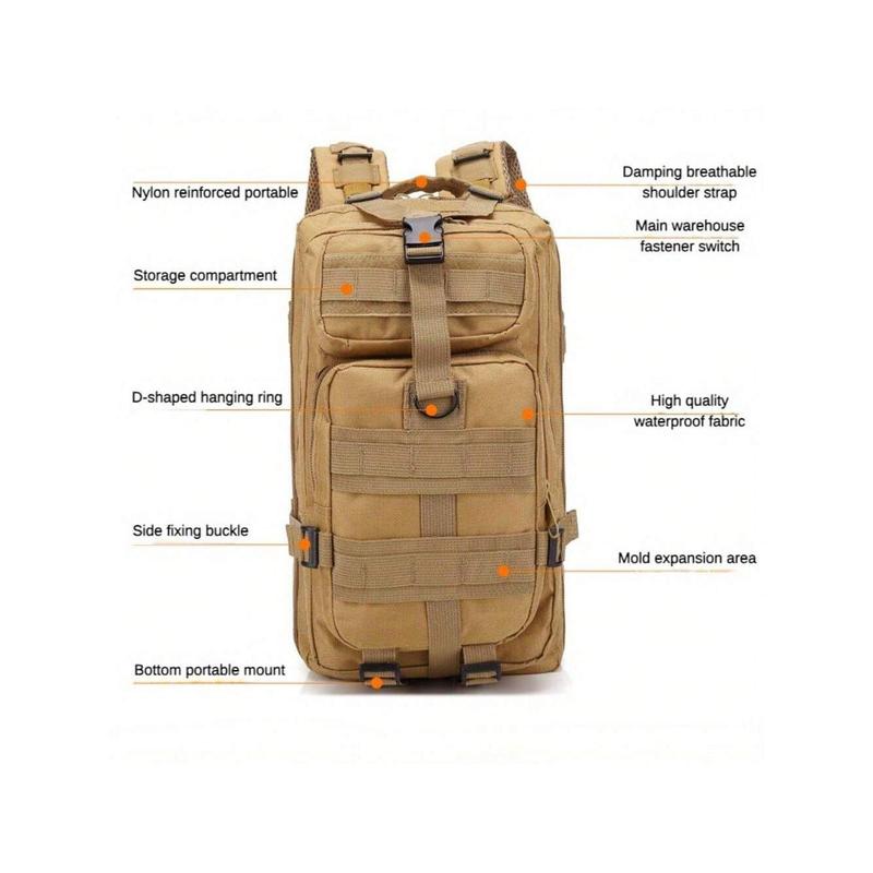 3P Off-Road High-Capacity Hiking Backpack For Men's Multi-Functional Military Camouflage Backpack For Outdoor Mountaineering Tactics