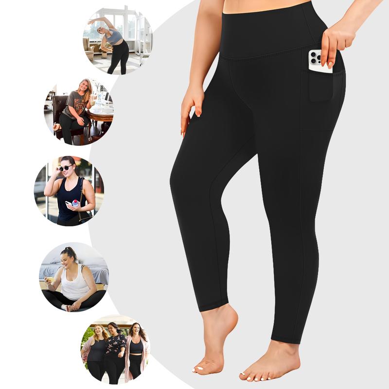 5PCS Soft Leggings for Women High Waisted Tummy Control with Pockets  Workout Yoga - Womenswear