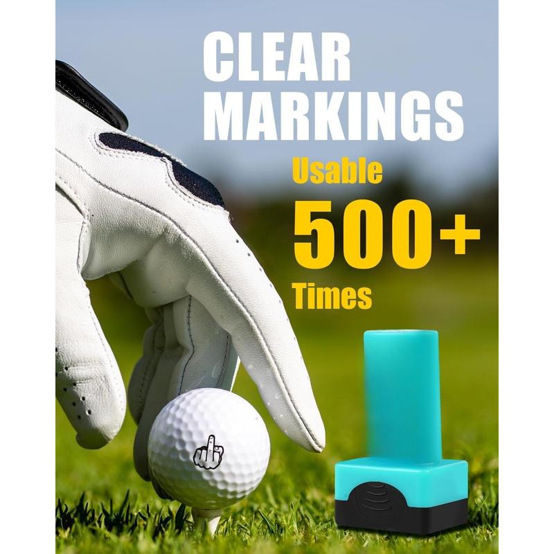 Golf Ball  for Golf Gifts - Golf Ball Marker  Personalized Golf Accessories for Men Women, Self-Inking Golf Ball Stamper Durable Color Reusable Golf Ball Marking Tool