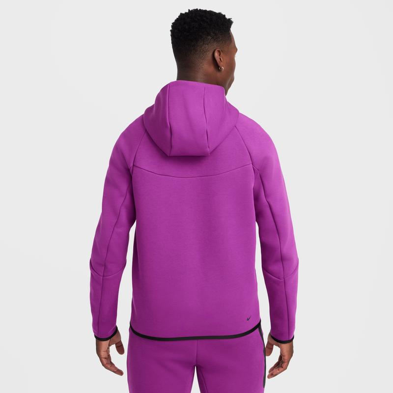 Men's Nike Tech Full Zip Hoodie Bold Berry (HV0949 505)