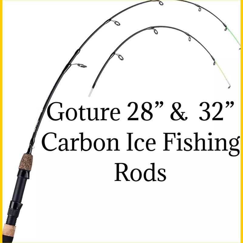 Goture 28” & 32” Ice Fishing Rods - Perfect for Winter Sports