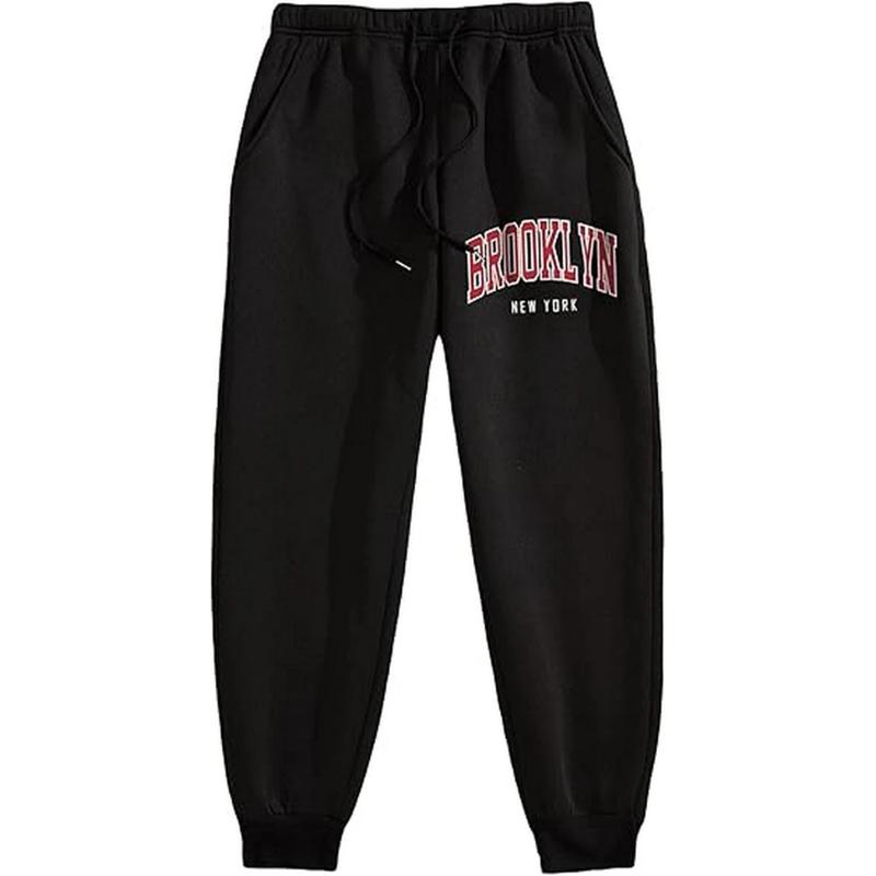 Brooklyn NY Jogger Sweatpants, Cartoon Print Sweatpants, Gift For Christmas