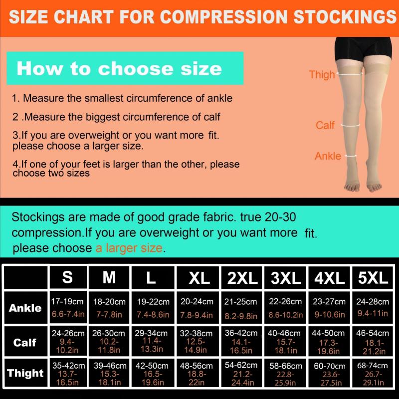 High-Thigh Compression Socks with Silicone Grip - Toeless, Ideal for Running, Yoga, Travel & Work