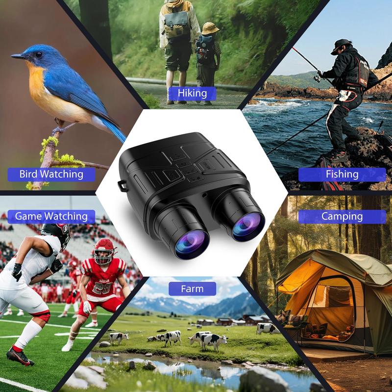 4K Night Vision Binoculars, 3-inch HD Screen Binoculars with 32GB TF Card, Outdoor Binoculars for Adults, Camping & Hiking Equipment, Christmas Gift