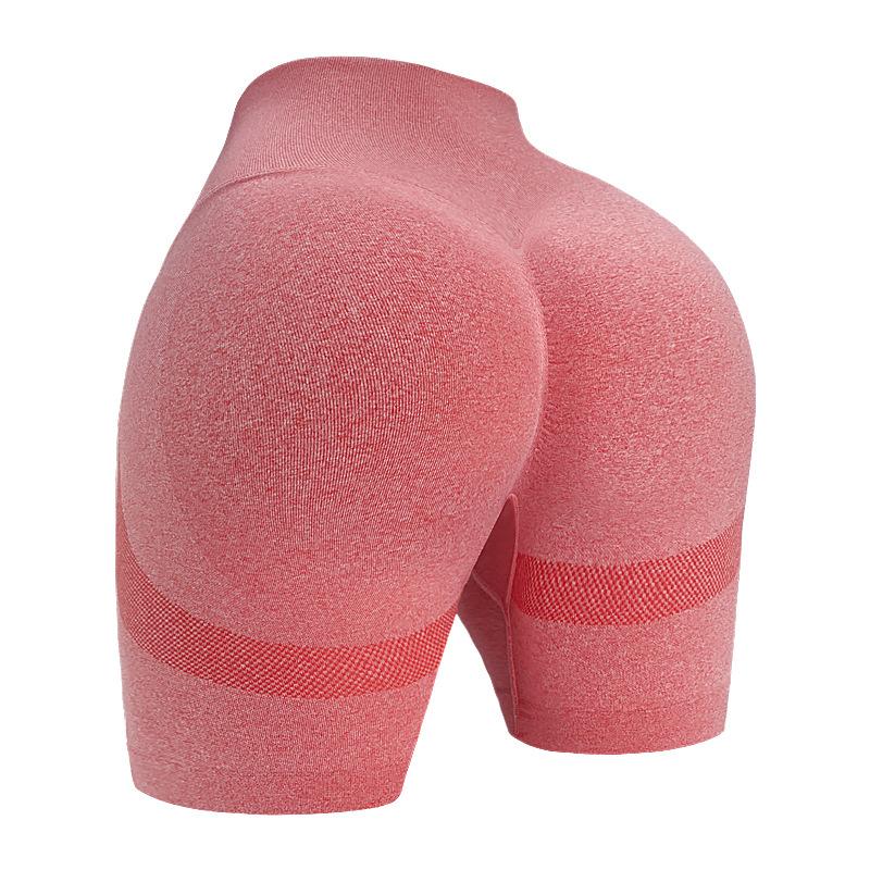 High Waist Yoga Biker Shorts Butt Lifting Workout Shorts for Women Booty Seamless Scrunch Butt Gym Shorts