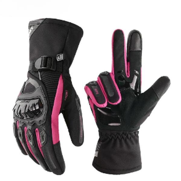 Suomy Winter Warm Motorcycle Gloves Windproof Waterproof Female Motorbike Riding Gloves Women Pink Motocross Moto Guantes