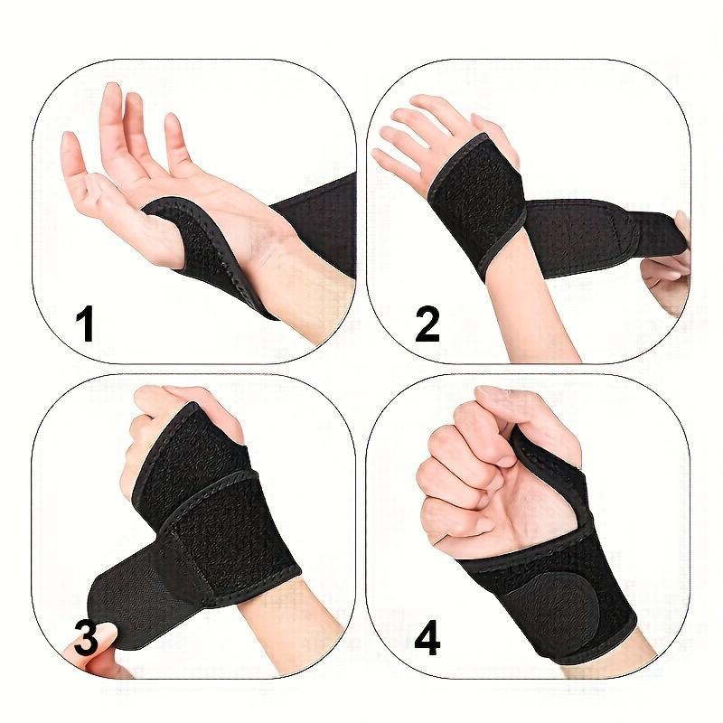 Comfortable Adjustable Wrist Splint Support, 2 Counts Sports Wristband for Both Right and Left Handers, Sports Wristband for Improving Mobility