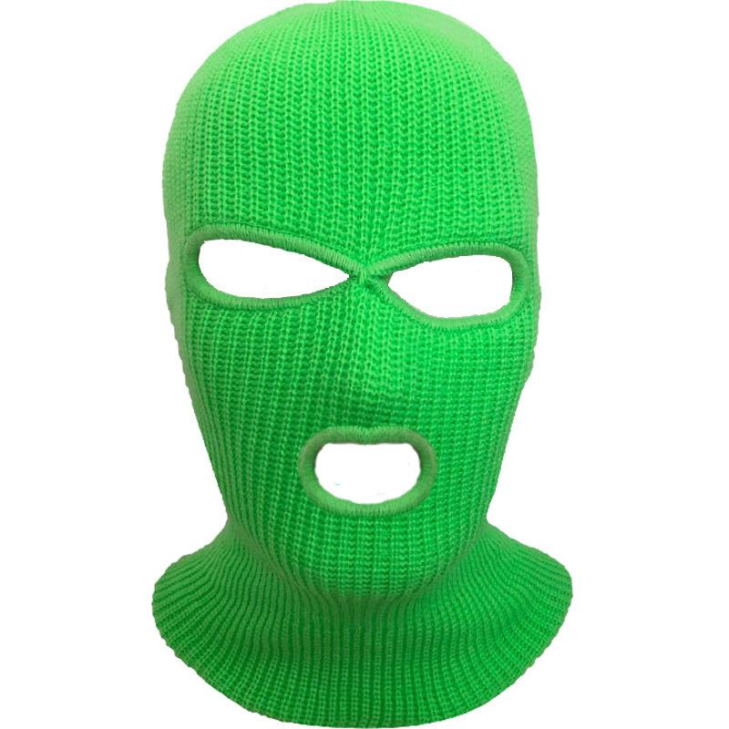 3 Hole Balaclava Full Face Cover Ski Balaclava Winter Outdoor Sport Knitted Face Cover for Outdoor Sports