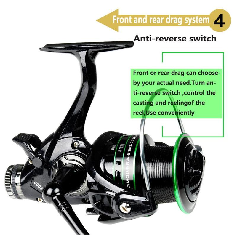 Spinning Fishing Reel, 1 Count 5.2:1 Gear Ratio Fishing Reel, Fishing Accessories for Rivers, Lakes, and Seas Fishing