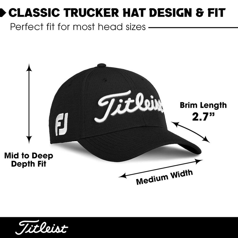 Titleist Tour Performance Golf Hat - Black White