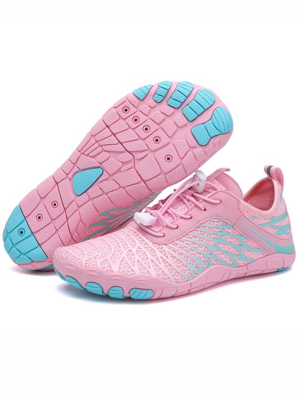 Women's Sporty Lace Up River Trekking Shoes, Breathable Comfortable Water Shoes, 2024 Summer Water Shoes Aqua Shoes, Lightweight Back To School Shoes, Water Shoes, Outdoor Sports Footwear for Women