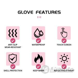 Suomy Winter Warm Motorcycle Gloves Windproof Waterproof Female Motorbike Riding Gloves Women Pink Motocross Moto Guantes