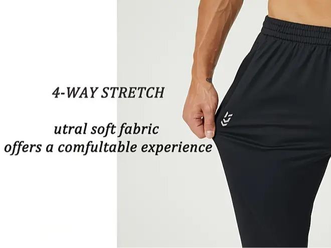 Men's 2 Pack Sweatpants with Zipper Pockets Jogging Pants suit Tapered Athletic Pants for Men Running,Workout,Lounge