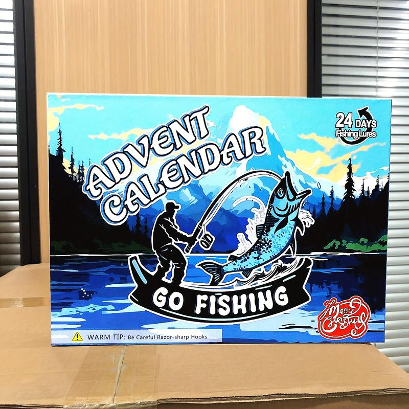 Christmas Calendar 2024 Men's Adult and Teenage Fishing Lures - 24-Day Countdown Christmas Fishing Gear Set - Christmas Surprise Lure Gift for Father, Grandfather, Brother, Boyfriend