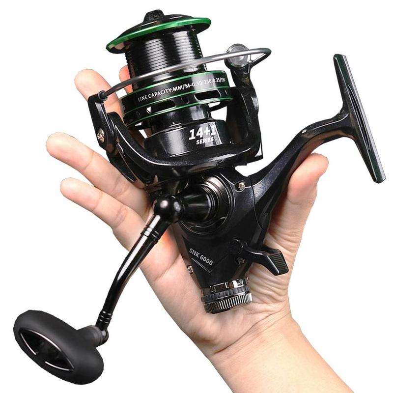 Spinning Fishing Reel, 1 Count 5.2:1 Gear Ratio Fishing Reel, Fishing Accessories for Rivers, Lakes, and Seas Fishing